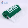 Customized Polyester Soccer Football Knitted Fleece Scarf