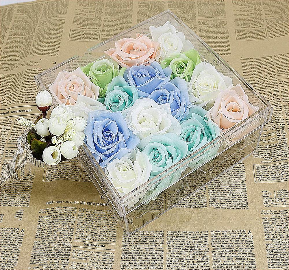 Acrylic Rose Flower Gift Box