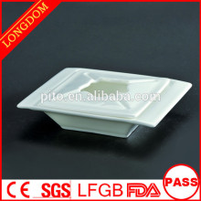 2015 new design wholesale square ceramic/porcelain astray for restaurant