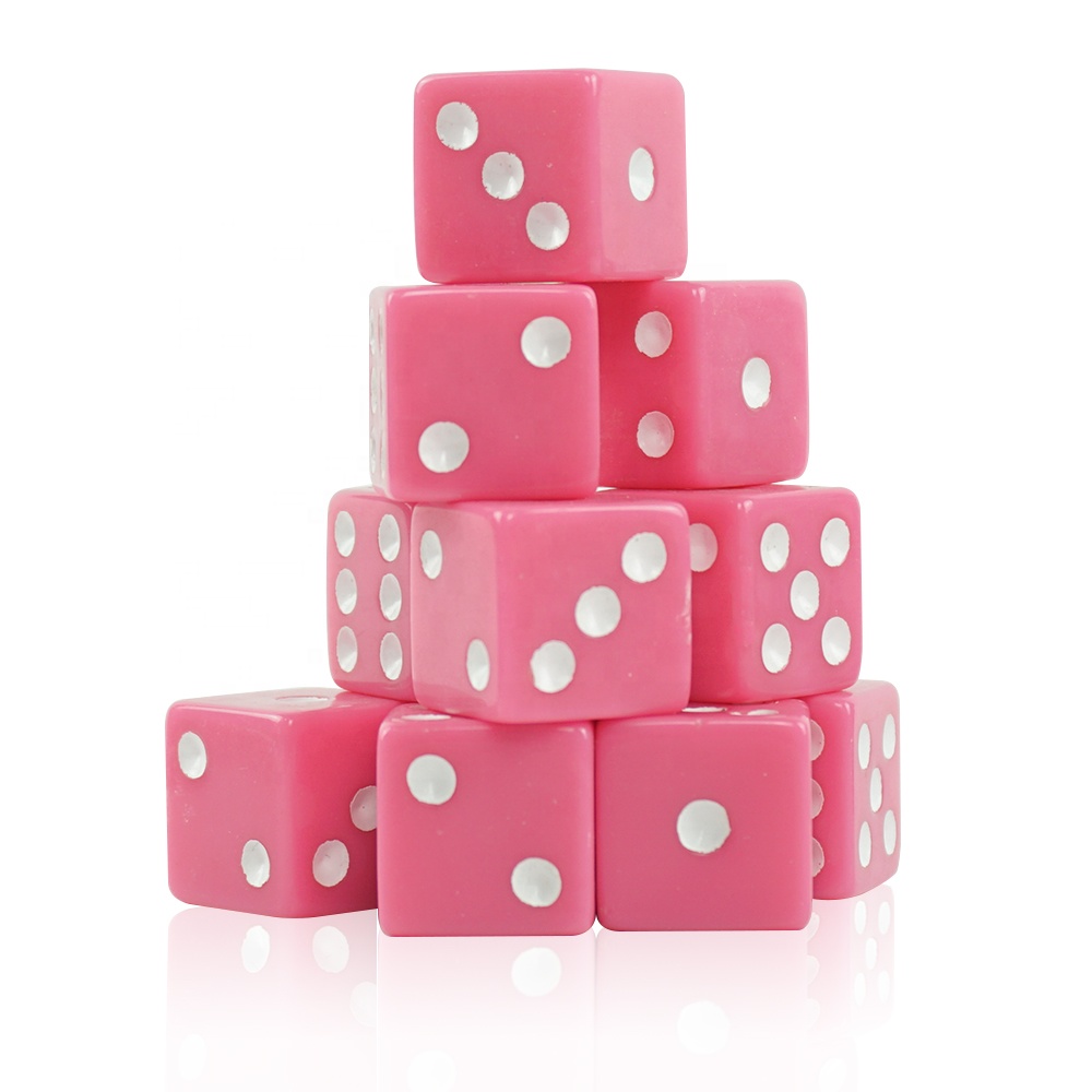 Quality Acrylic Game Dice Pink