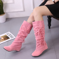 Bottes hautes en cuir Poine Toe Faus Students