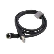 M12 x código 8pin a cable Ethernet RJ45