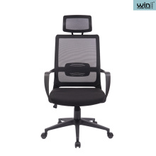 Silla de oficina giratoria negra moderna