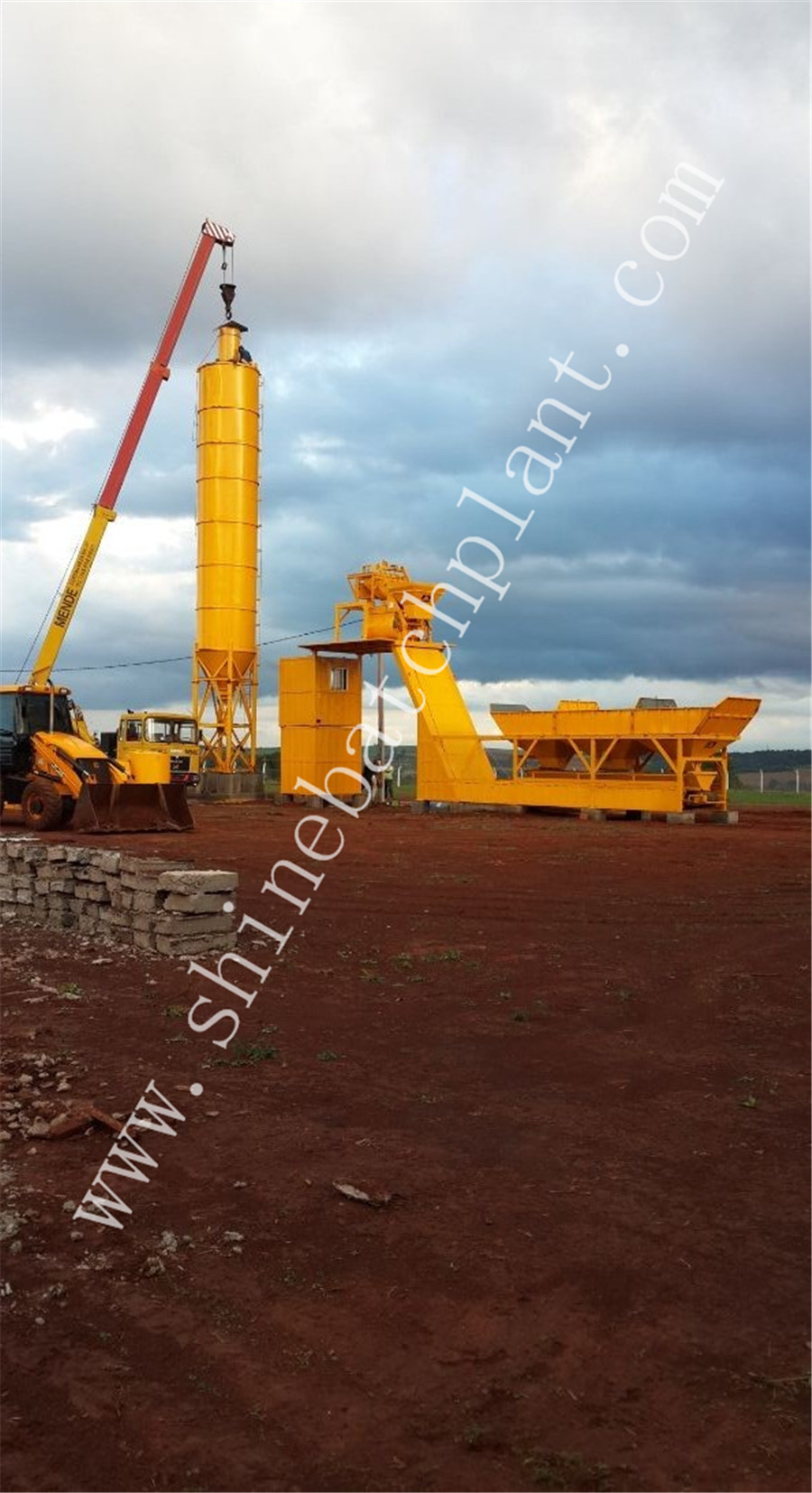 25 Winter Concrete Batching Plant Without Mixer 