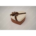 Ribbon spotted rice heart shaped gift box