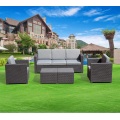 Outdoor round rattan Furniture Patio Plastic Sofa