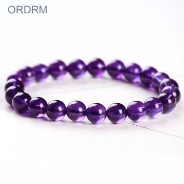 Bracelet pour homme avec améthyste violette