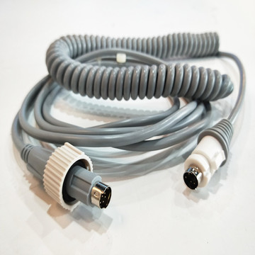 Сборка спирального провода высокой гибкости соединителя Din медицинская