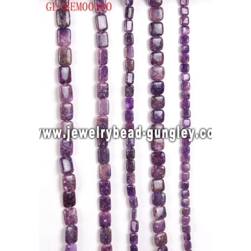Natural kunzite gemstone beads