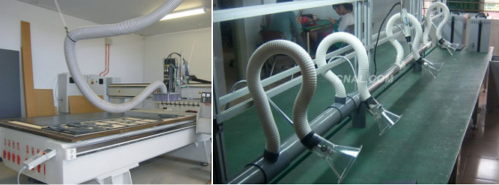 pvc-steel-wire-duct-hose application