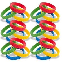 NOUVEAU BRISSION DE BÂTIMENT Coloré Bracelet en caoutchouc extensible