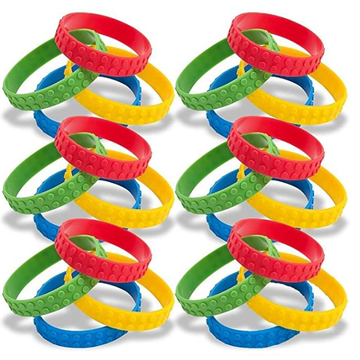 NOUVEAU BRISSION DE BÂTIMENT Coloré Bracelet en caoutchouc extensible