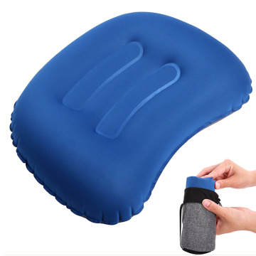 Almohadas de viaje inflables ultraligeras para senderismo al aire libre