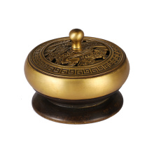 Brass Incense Burner Indoor Sandalwood Mosquito Caixa de bobina