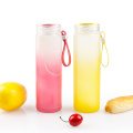 White glass drinking water bottles with plastic cap