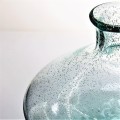 Vase en verre recyclé avec vase à cristal à bulles