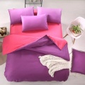 Comfortable Microfibre  Polyester Solid  Bedding Duvet Cover Set