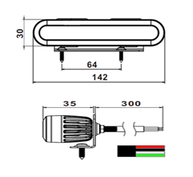 Emergency Vehicle Grille Light