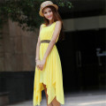 OEM Service barato Casual simples coreano vestido longo Chiffon (50219)