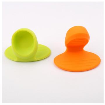 Silicone Kitchenware Orange Green Pot Dish Rubber Holder