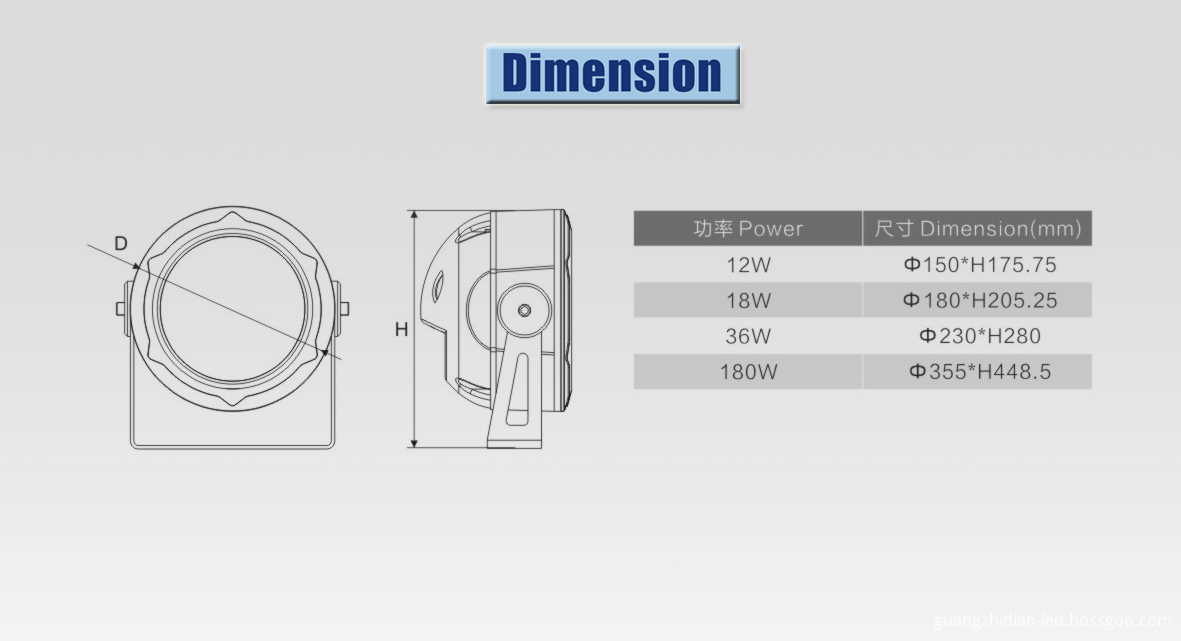 outdoor led projector light