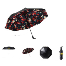 Boa qualidade Preto Metal Proteção UV Sun Folding Type Pocket Size Umbrella