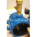 2015 New Ductile Iron Saddle for PVC Pipe with Angle Valve