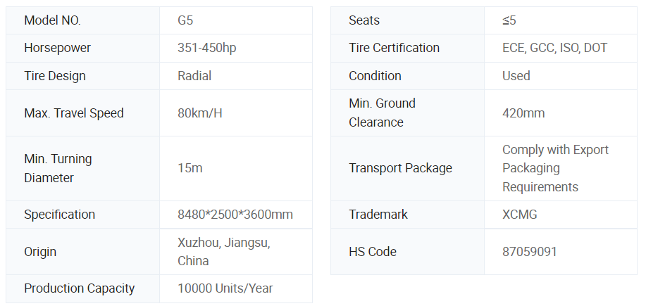 XCMG mining dump truck XCMG mining dump truck