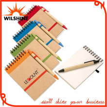 Popular Cheap Customized Spiral Notebook Wtih Pen (PNB006)