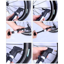 Colored Alloy Surface Bike/Bicycle Hand Mini Pump Inflator