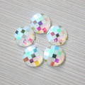 Ab Color Flat Back Stones with Two Holes