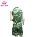 Mens camo gym singlet