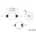 farbenreiche 3D-LED-Kugellichter