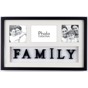 3 apertura MDF Collage Photo Frame familia