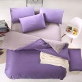 Microfibre Polyester Solid colour Duvet Cover SSet