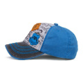 Denim applique children baseball cap