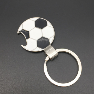 Forme de football Keychain avec décapsuleur