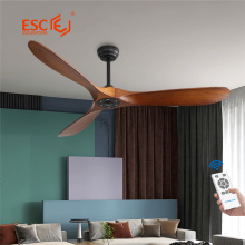 Indoor Wooden Ceiling Fan With Remote Control