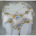 Hollow embroidery round tablecloth