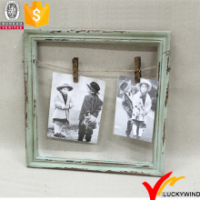 Clothespin Shabby Chic Look Wall Antique Colored Photo Frame