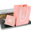 Pink cardboard jewelry boxes for necklaces