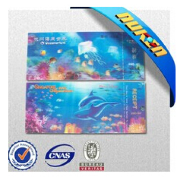 Fábrica Impressão de Alta Qualidade Coleção 3D Aquarium Tickets