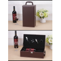 Two Leather Red Wine Boxes