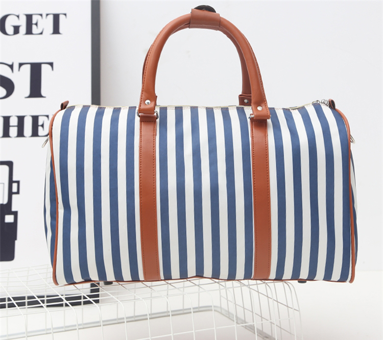 Stripe Duffle Bag