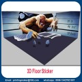 Large 3d Floor Stickers with Custom Graphic Printing