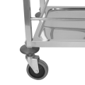 Stainless Steel Square Tube Drinking Trolley