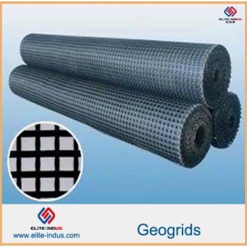 Plástico PP HDPE Pet Fiberglass Geogrids