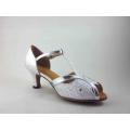 Silver ladies latin shoes