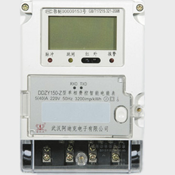 Compteur électrique sans fil monophasé sans fil avec modules RS485 / GPRS / GSM