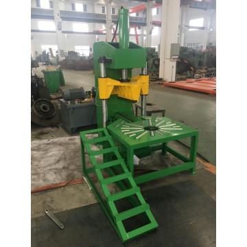 Hydraulic system truck tire cutting machine